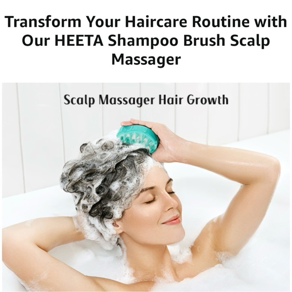 HEETA HAIR SCALP MASSAGER SHAMPOO BRUSH - 2 PACK! - Picture 9 of 16